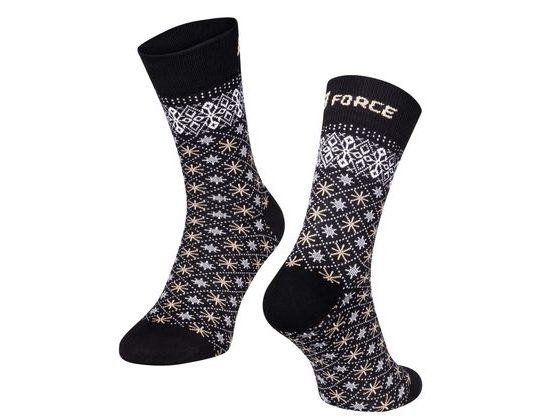 ponožky FORCE XMAS STAR, L-XL/42-47
