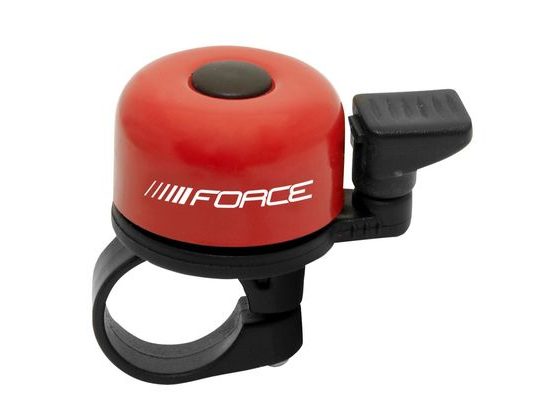 Zvonek Force MINI Fe/plast 22,2mm paličkový, červený