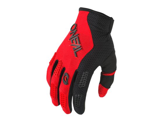 Dlouhoprsté rukavice O'NEAL ELEMENT RACEWEAR černá/červená