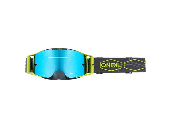 Brýle O'NEAL B-30 HEXX šedá/neon žlutá - radium blue