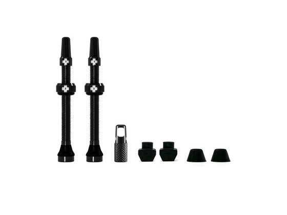 Muc-Off Sada bezdušových ventilků /Tubeless Valve Kit 60mm/Black-černý