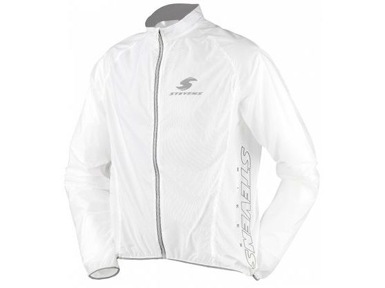 Cyklistická bunda Stevens voděodolná transparentní - Bílá
