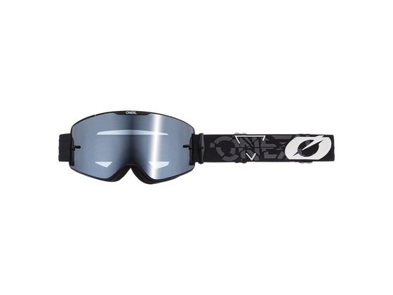 Brýle O'NEAL B-20 STRAIN černo/bílé - silver mirror