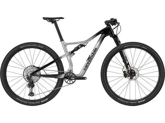 Celoodpružené kolo Cannondale Scalpel Carbon 3 29" - Stříbrná / Černá