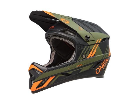 Integrální helma Oneal Backflip Zombie - černo/oranžovo/olivová
