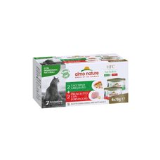 Almo Nature HFC Made in Italy - multipack šunka so syrom/grilovaná morka 4x70g zľava 50% exp. 10/2023