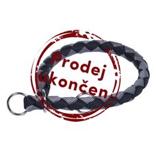 Nobby CORDA polosťahovací okrúhly obojok S čierná
