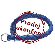 Nobby CORDA polosťahovací okrúhly obojok S-M modrá