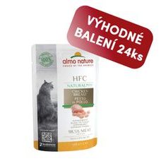 24x Almo Nature HFC Natural Plus - Kuracie prsia 55g výhodné balenie