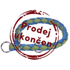 Nobby CORDA polosťahovací okrúhly obojok L-XL zelená
