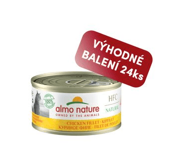 ALMO NATURE HFC - KURACIE FILET 70G VÝHODNÉ BALENIE 24KS