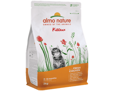 ALMO NATURE HOLISTIC KITTEN -  MAČIATKA KURA A RYŽA 2KG