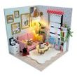 Dvěděti miniatura domečku Obývací pokoj Sluneční paprsek
