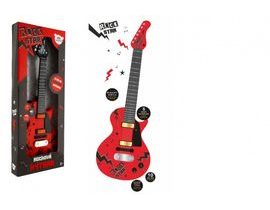 Kytara elektrická ROCK STAR plast 58cm na baterie se zvukem, světlem v krabici 24x62x5,5cm