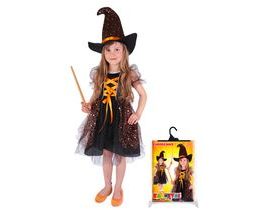 Dětský kostým čarodějnice/Halloween hvězdička (S)
