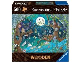 Dřevěné puzzle Kouzelný les 500 dílků