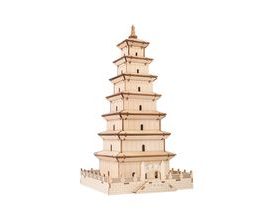 Woodcraft Dřevěné 3D puzzle Velká pagoda divoké husy