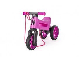 Odrážedlo FUNNY WHEELS Rider SuperSport fialové 2v1, výška sedla 28/30cm nosnost 25kg 18m+ v sáčku