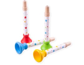 Bigjigs Toys Trumpetka hvězdičky 1 ks modrá