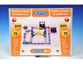 Stavebnice Boffin 500 elektronická 500 projektů na baterie 75ks v krabici
