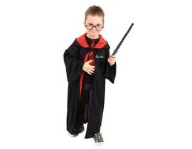 Dětský kouzelnický plášt s kapucí a brýlemi