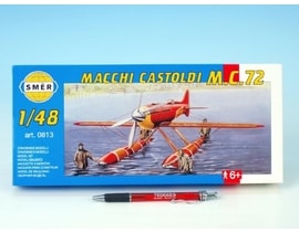 Model Macchi Castoldi M.C.72 1:48 17,5x19cm v krabici 31x13,5x3,5cm