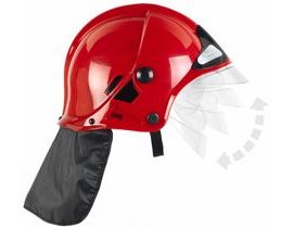 Hasičská helma červená