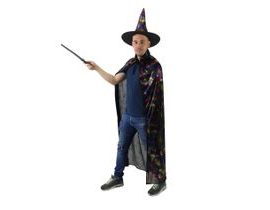 Plášť čarodějnický s kloboukem pro dospělé