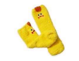 Teplé ponožky - kuřátko