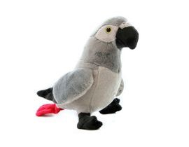 Plyš Papoušek šedý