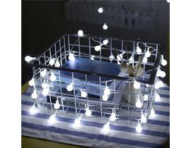 LED světelný řetěz malé žárovky - studené světlo