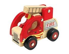 Dřevěné auto hasiči