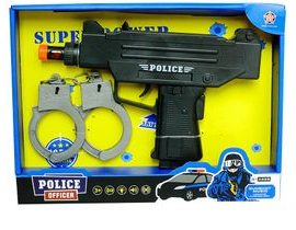Policejní pistole s pouty