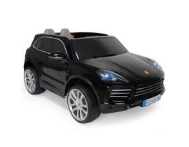 INJUSA 7192 Dětské dvoumístné elektrické vozidlo PORSCHE CAYENNE S 12V R/C černé