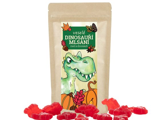 LIPOO VESELÉ DINOSAUŘÍ MLSÁNÍ, mix čajoví dinosauři + medvídci, 250g