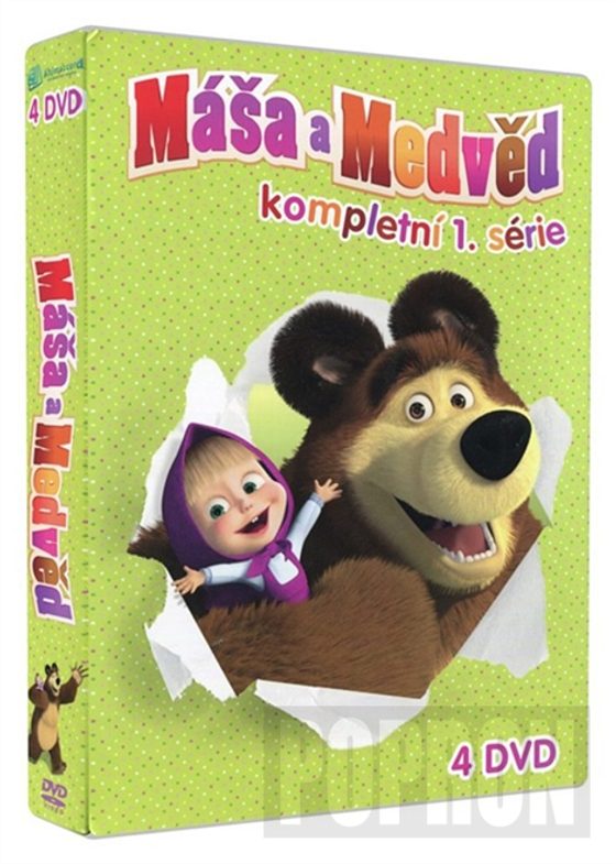 Máša a medvěď kolekce 1-4, 4 DVD