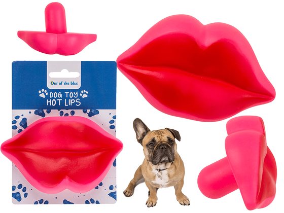 Hračka pro psy, Hot Lips, cca 13 x 8 cm,