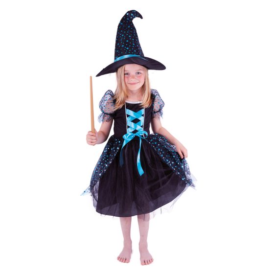 Dětský kostým čarodějnice/Halloween (S)