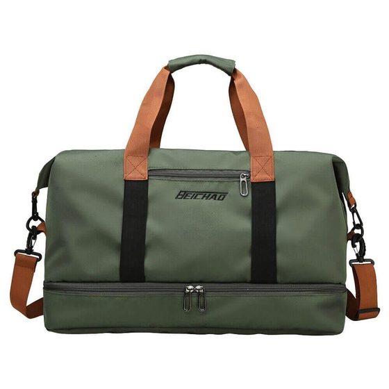 Cestovní taška s popruhem - zelená