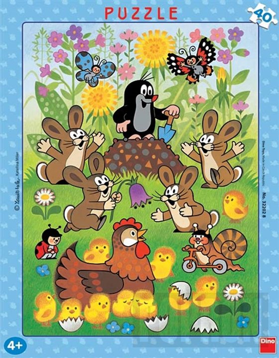 Dětské puzzle Krtek a Velikonoce