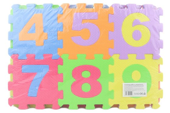 Pěnové puzzle 36 ks čísla a písmena