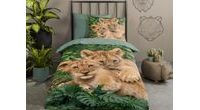 Obliečky Good Morning 100% bavlna Lion cubs 140x200/70x90 cm