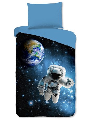 Povlečení Good Morning 100% bavlna Astronaut 140x200/70x90 cm