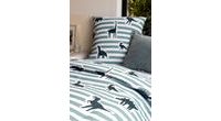 Mistral Home detská obliečka 100% bavlna Dino Stripe 140x200/70x90cm