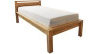 Dubová postel Mono Robust 8 cm masiv rustik