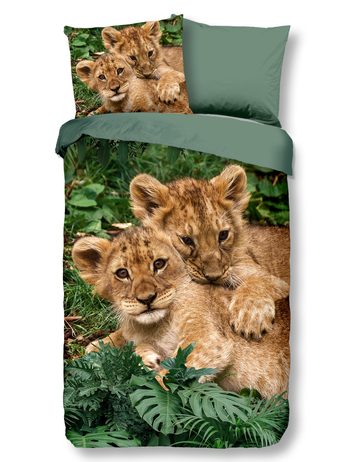 Obliečky Good Morning 100% bavlna Lion cubs 140x200/70x90 cm