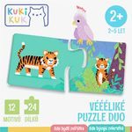 KukiKuk - Véééliké Puzzle duo: Kde bydlí zvířátka