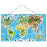 Magnetická mapa Svět (puzzle + hra)