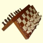 Šachy magnetické Intarsie - větší