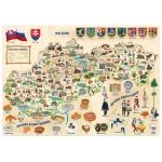 Puzzle Mapa Slovenska 160d